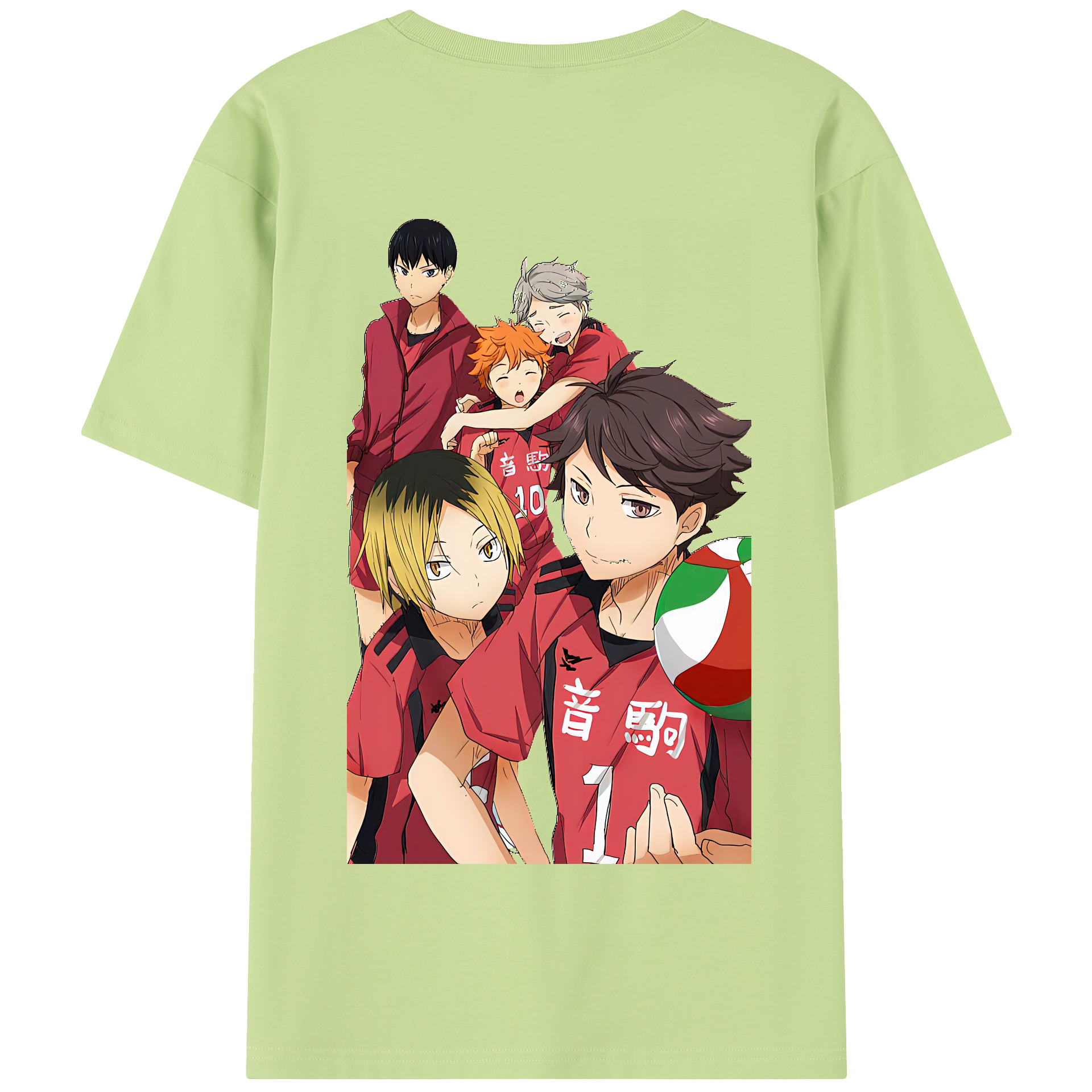 （画像用） ハイキュー!! Haikyu!! 綿100％半袖Tシャツ（背面プリント）